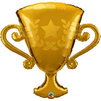 Folie helium ballon Shape Golden Trophy