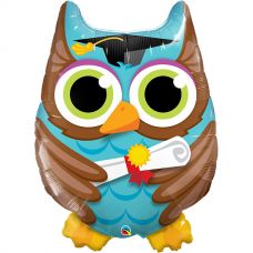 Folie helium ballon Shape Graduate Owl
