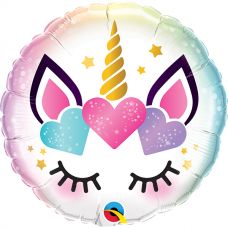 Folie helium ballon Unicorn eyelashes