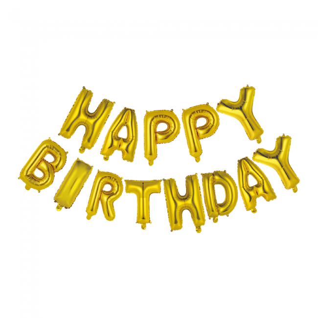 Folie letters 16" Happy Bday