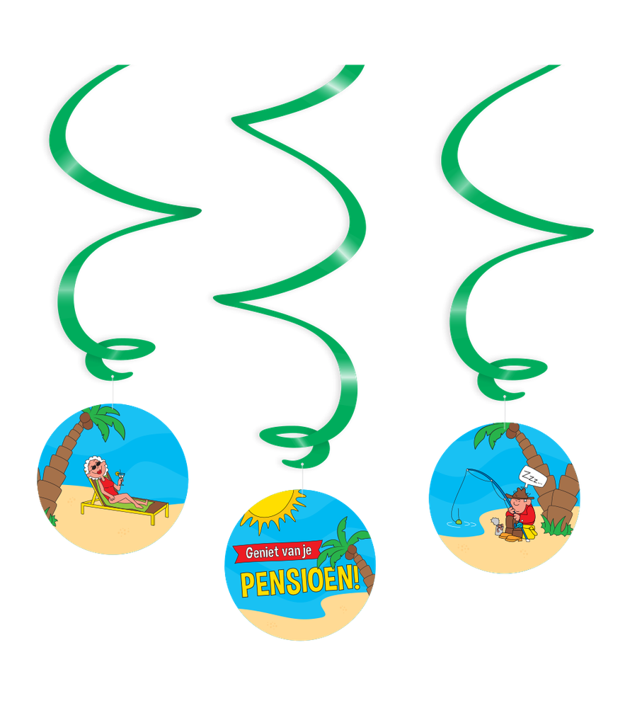 Hangdeco Swirl Cartoon Pensioen