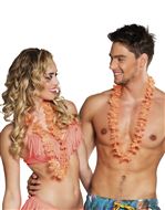 Hawaii krans box 25 stuks oranje