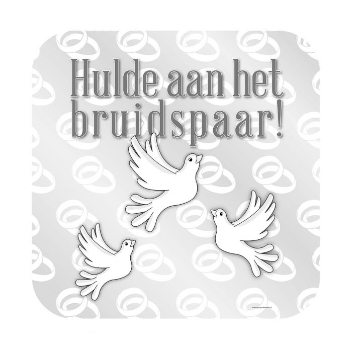 Huldeschild Hulde Bruidspaar