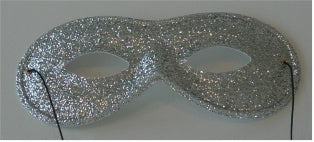Oogmasker bril glitter zilver