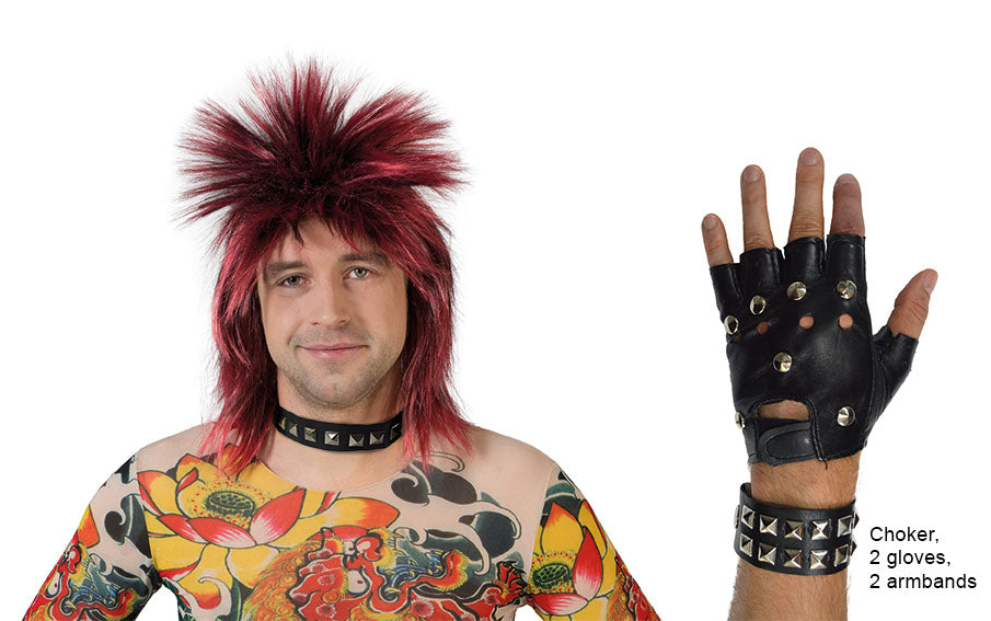 Punk armband, ketting en hands