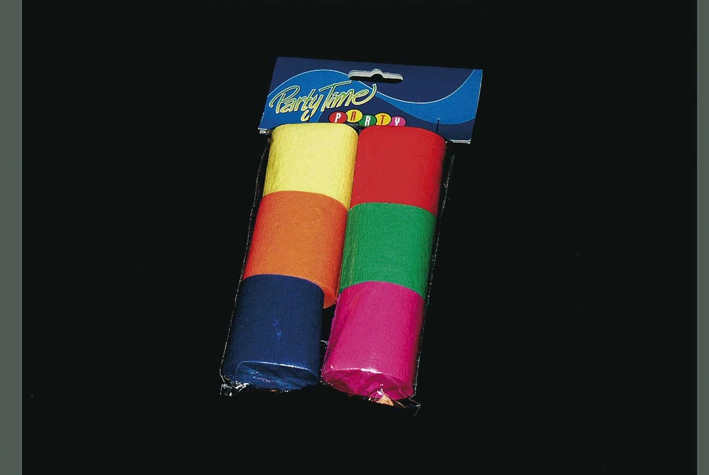 Rol crêpepapier 6 rollen assorti