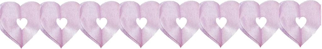 Slinger hart roze met gat