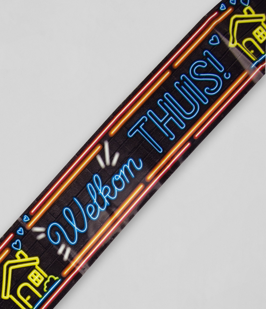 Afzetlint neon Welkom Thuis