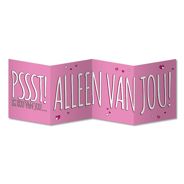 Kaart Surprise Ik hou van jou