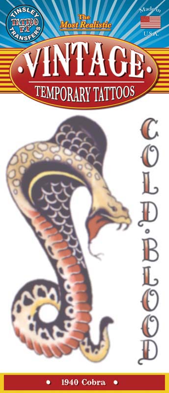 Vintage Tattoo Cobra 1940