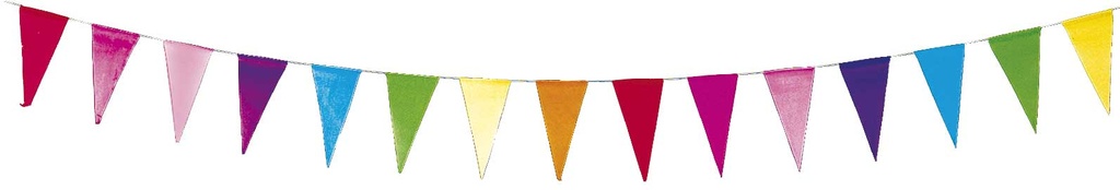 Vlaggenlijn Papier 10 meter