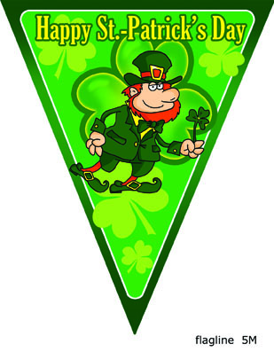 St Patrick's Day Vlaggenlijn
