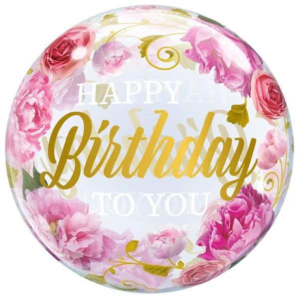 Bubble ballon Happy Birthday Rozen