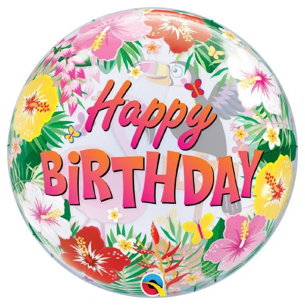 Bubble ballon Tropical B-day