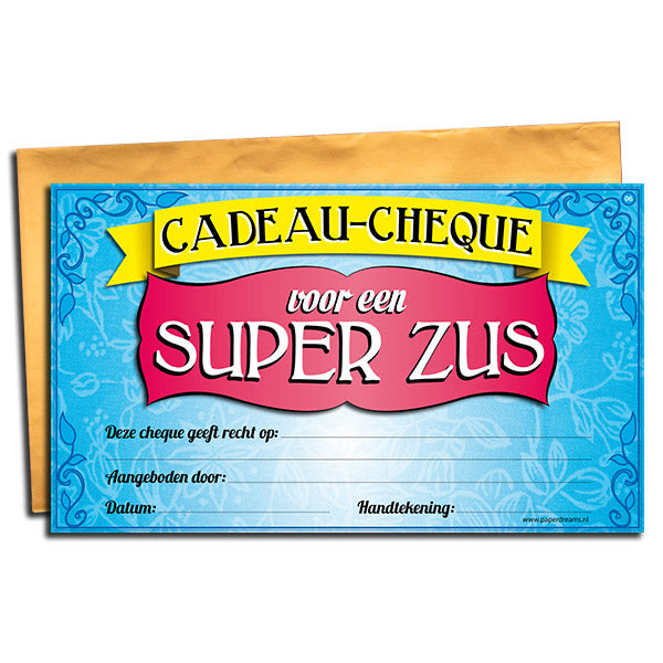 Cadeau-cheque Super Zus