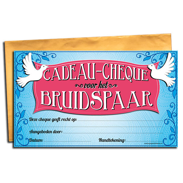 Cadeau-cheque Bruidspaar