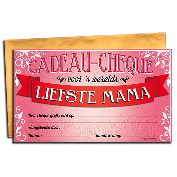 Cadeau-cheque Liefste Mama