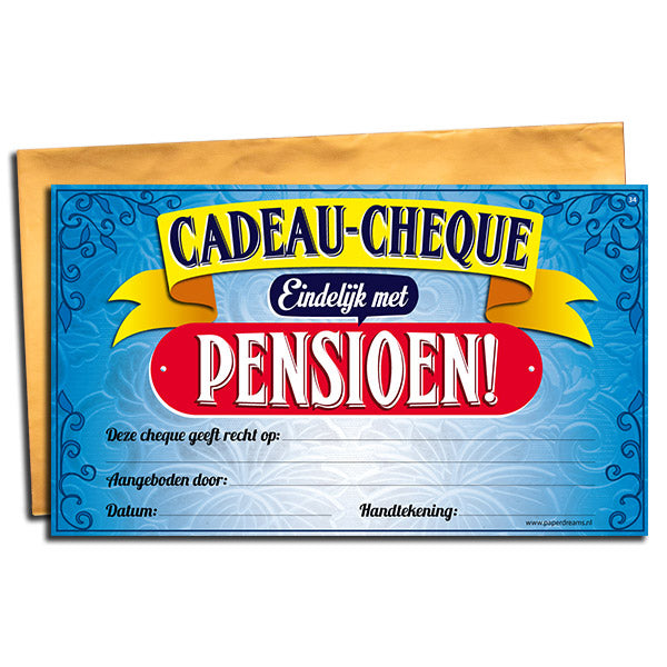 Cadeau-cheque Pensioen