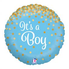 [36587] Folie helium ballon It's a Boy glitter