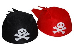 [50394-z] Hoed / cap piraat zwart