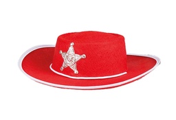 [04105-ro] Cowboy hoed Sheriff kind Rood