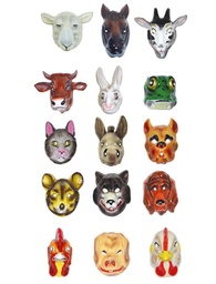 [61085-Farm-8] Dierenmasker Kikker