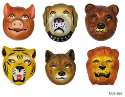 [61083-1] Dierenmasker kind Beer