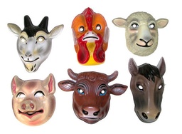 [61082-3] Dierenmasker kind Schaap