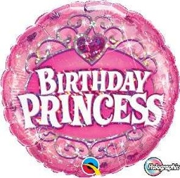 [34805] Folie helium ballon Birthday Princess