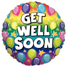 [16418-P] Folie helium ballon Get Well Soon balloons