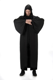 [24-82025] Black Hooded Cape