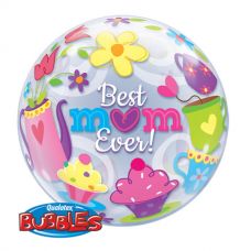 [11539] Bubble helium ballon Best Mom ever