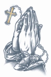 [PR-302] Tijdelijke Tattoo Biddende Handen