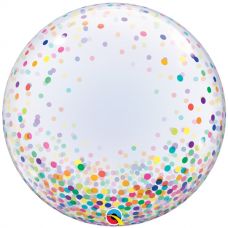 [57791] Bubble helium ballon Deco Confetti Dots Color