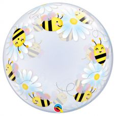 [15733] Bubble helium ballon Deco Sweet Bees & Daisies