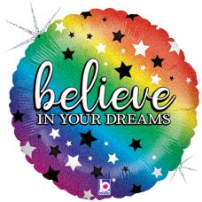[36797GH-p] Folie helium ballon Believe in your dreams
