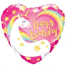 [57319] Folie helium ballon Happy Birthday magical unicorn