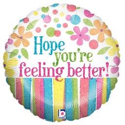 [86495H-P] Folie helium ballon Hope You're Feeling Better!