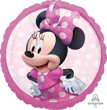 [40704] Folie helium ballon Minnie Mouse roze