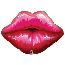 [16451] Folie helium ballon Shape Big Red Kissy Lips 76 cm