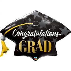 [82656] Folie helium ballon Shape Congratulations Graduate Stars  104cm