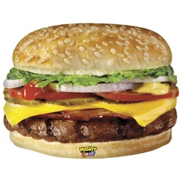 [35721WE] Folie helium ballon Shape Mighty Cheeseburger  79cm