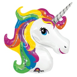 [3129901] Folie helium ballon Shape Unicorn  84cm