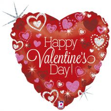 [36207] Folie helium ballon Sparkling Valentine