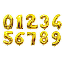 Dubbele Folie Cijfer ballonnen 34"/86cm 10-99  Goud