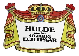 [402108] Hulde bord 40 jr bruidspaar