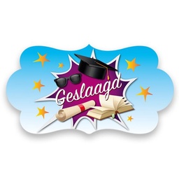 [14101] Hulde bord Geslaagd