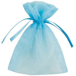 [438738] Organza zakjes blauw 10 stuks