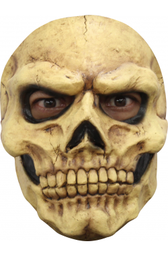 [21059] Masker Doodshoofd Skull Tan grumpy
