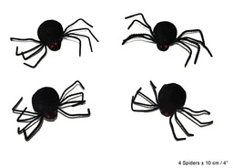 [54722] Spinnen 4 stuks 10 cm